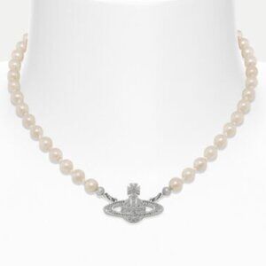 Vivienne Westwood Mini Bas Relief Pearl Choker